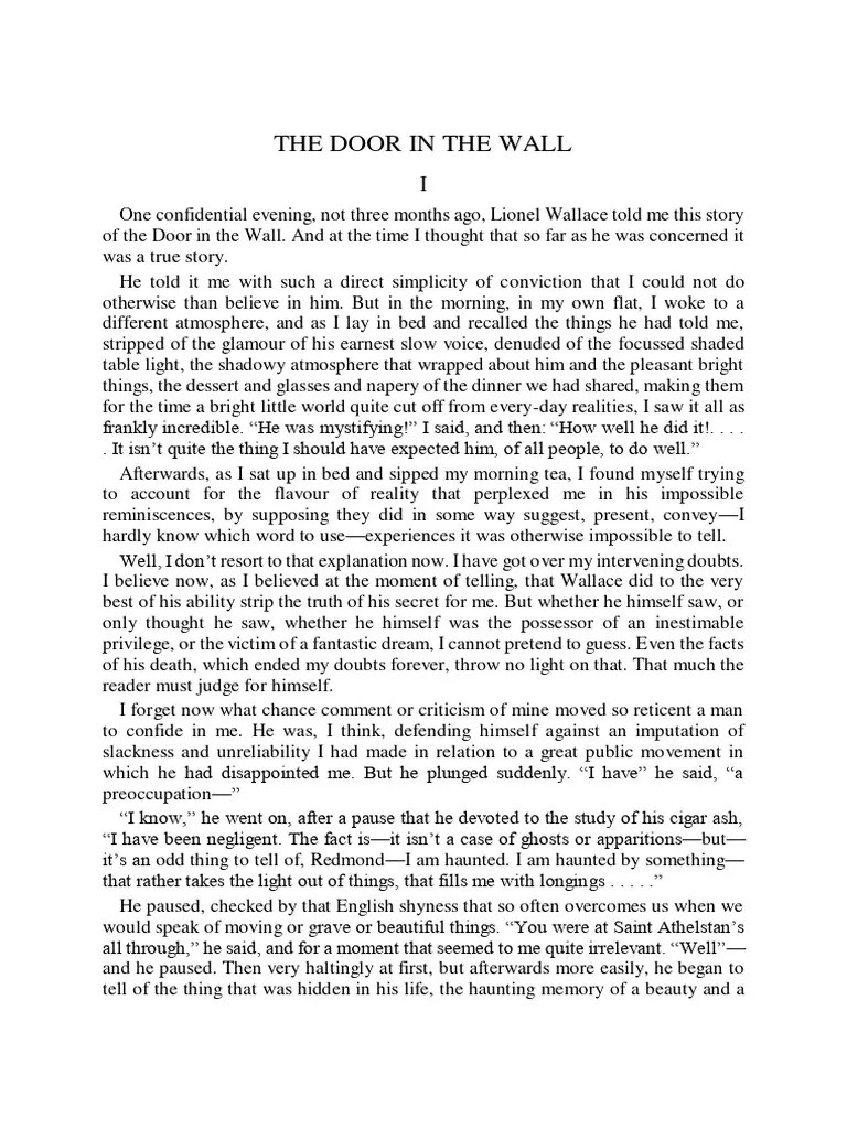 The Door in The Wall PDF