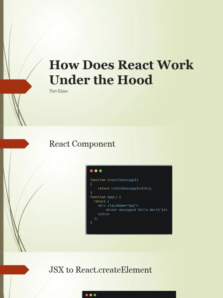 How React Works Under The Hood PDF