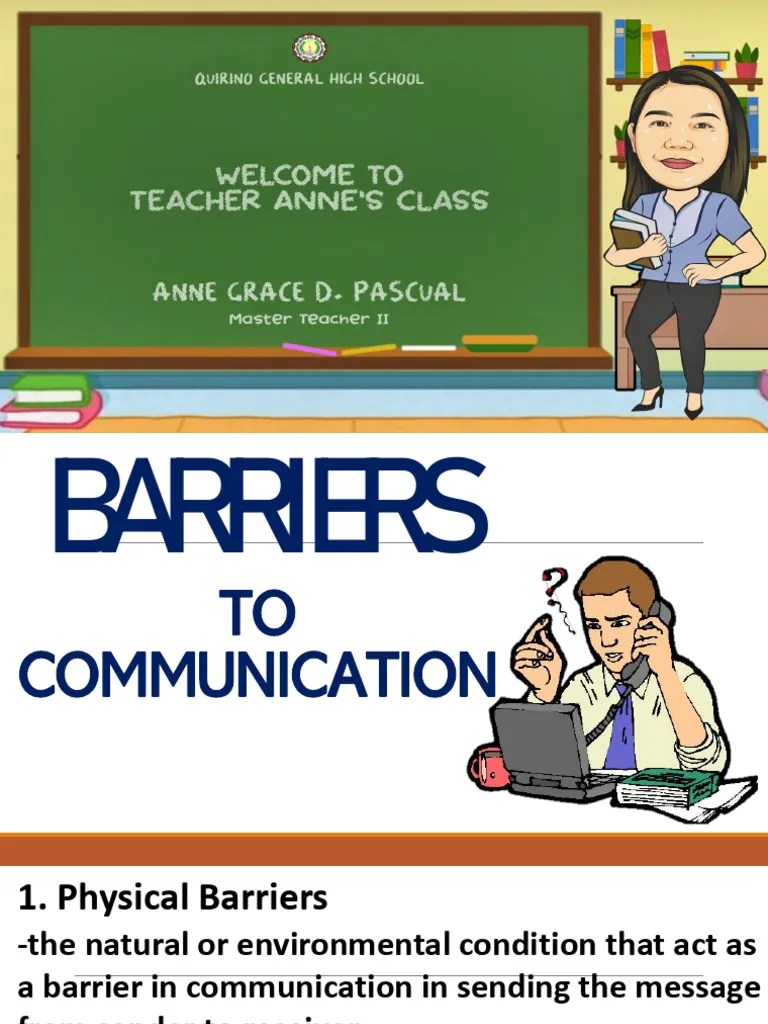 Oral Communication Lesson 3 Barriers and Noise PDF