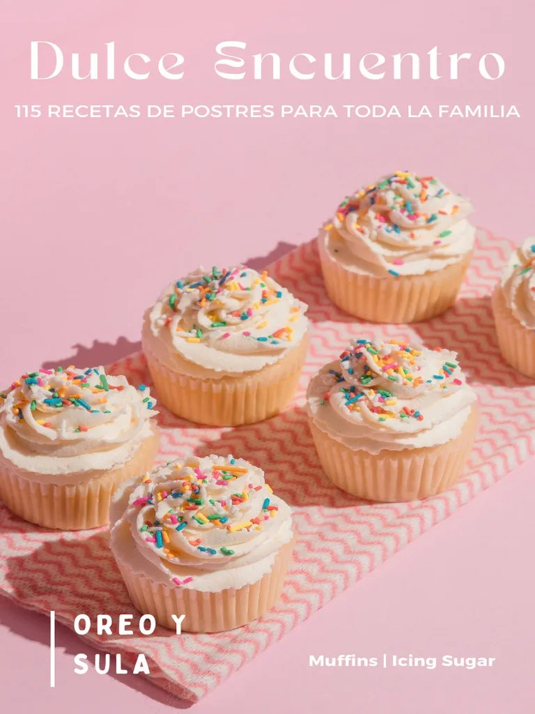 Pink Modern Baking Recipe Book Cover PDF