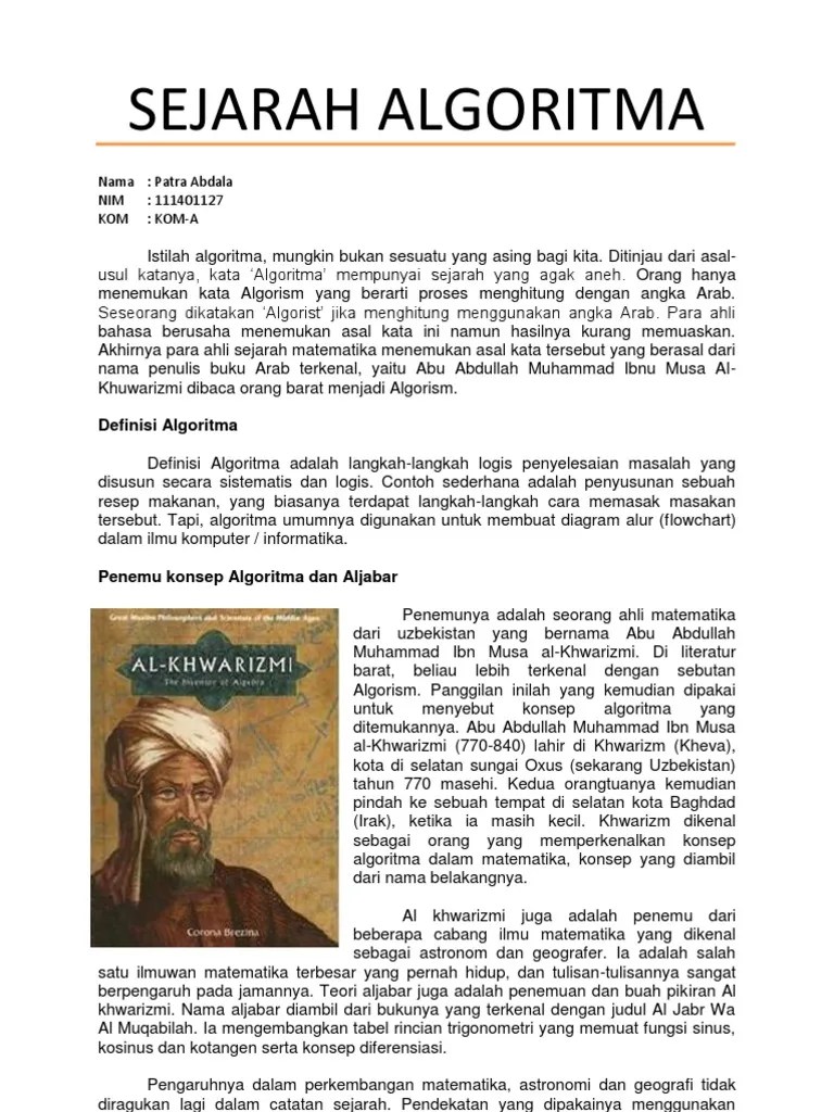 Al Khawarizmi Penemu Algoritma