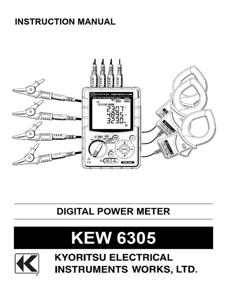 KEW6305 Manual | PDF | Electrical Connector | Power Supply