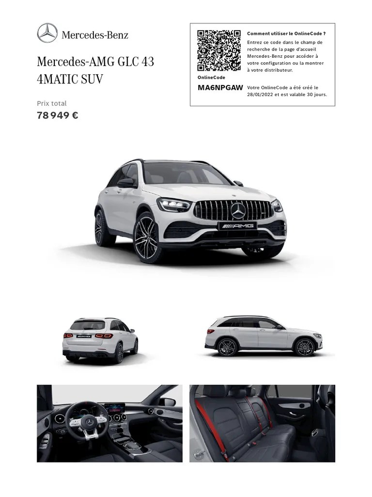 Mercedes-AMG GLC 43 4MATIC SUV MA6NPGAW | PDF