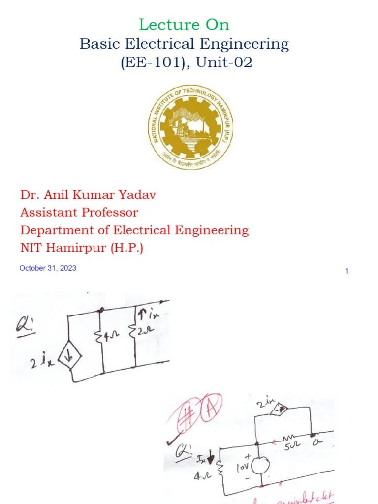 EE-101 (Unit 2) | PDF