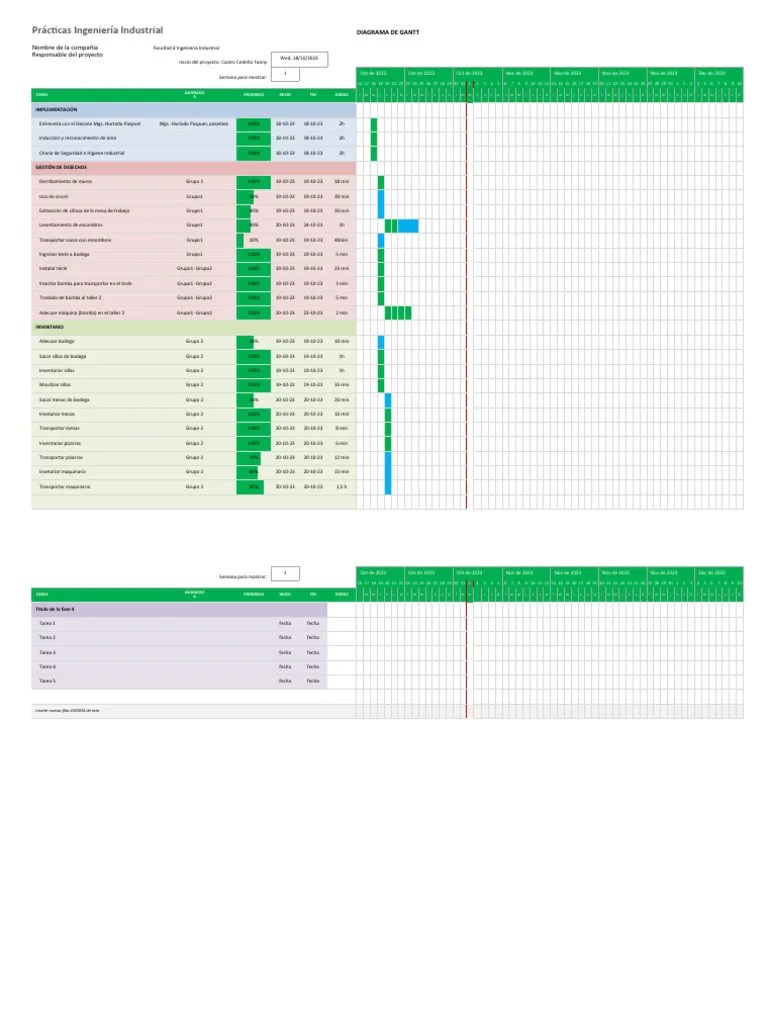 Diagrama de Gantt | PDF