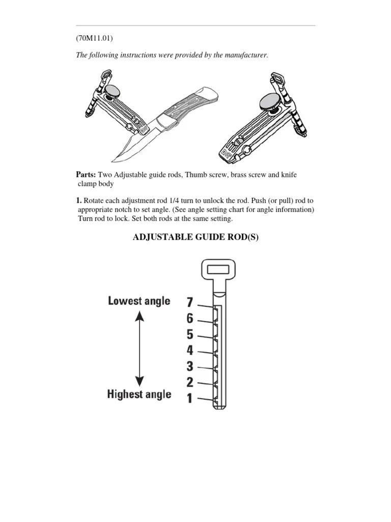 Honing Guide For Knives C 01 e PDF Knife Blade