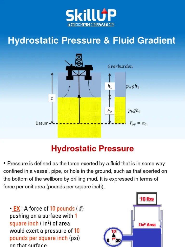 What Is Hydrostatic Pressure PDF Pressure Density