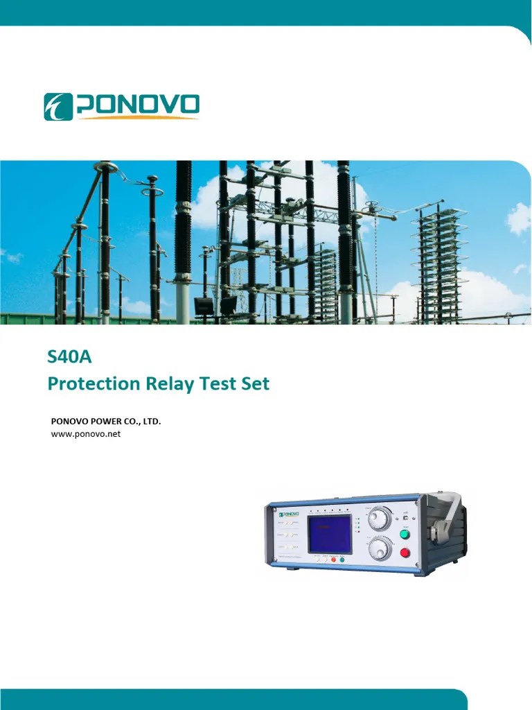S40A Protection Relay Testing Equipment PDF