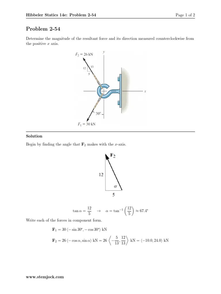 Mechanic Static 15 TH Edition Questions and Answer PDF