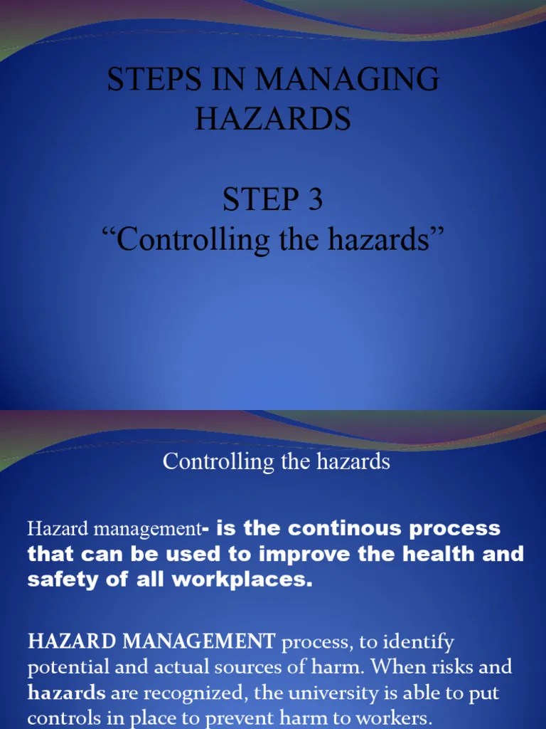 Controlling Hazard PDF Personal Protective Equipment Hazards