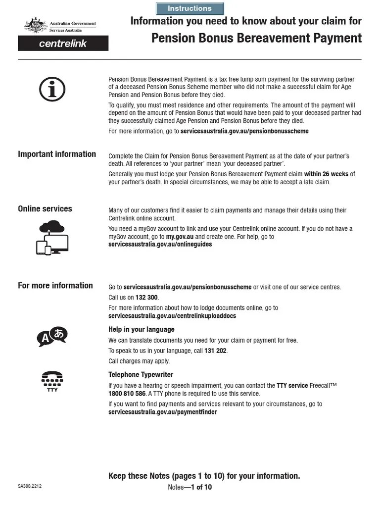 Pension Bonus Bereavement Payment Information You Need To Know About