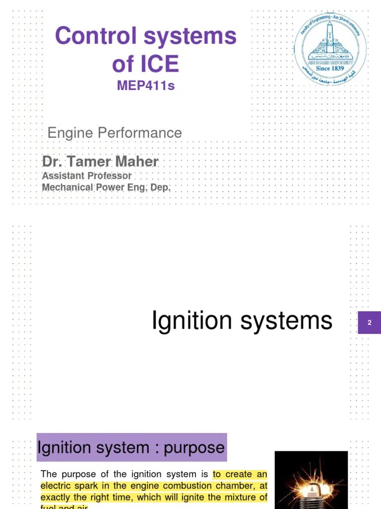 Ch.2 Ignition Systems PDF Ignition System Internal Combustion Engine