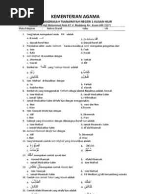 Soal Nahwu Kelas 9 Online Pdf Jawabanku Id