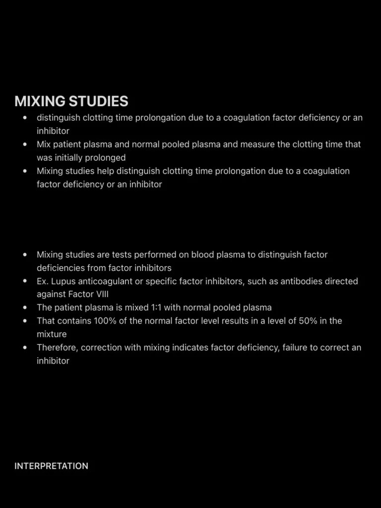 Mixing Studies PDF