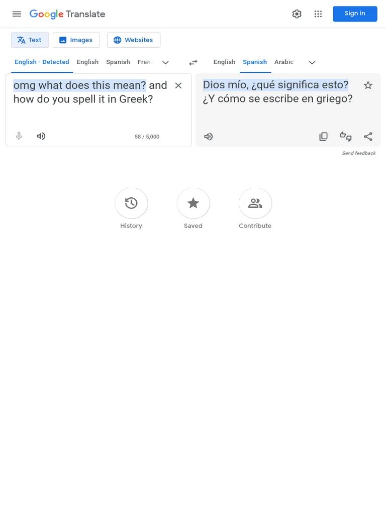 Dios Mío, ¿Qué Signi Ca Esto? ¿Y Cómo Se Escribe en Griego? Omg What