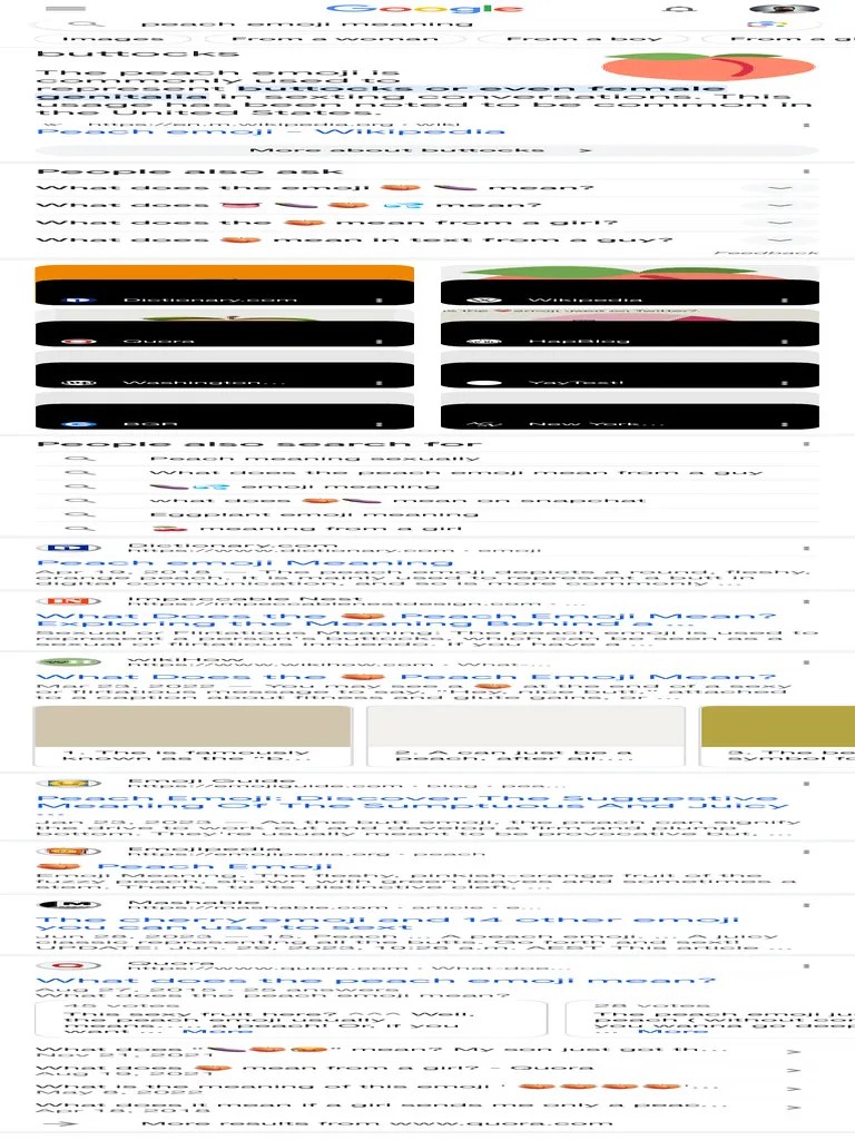 Peach Emoji Meaning Google Search PDF