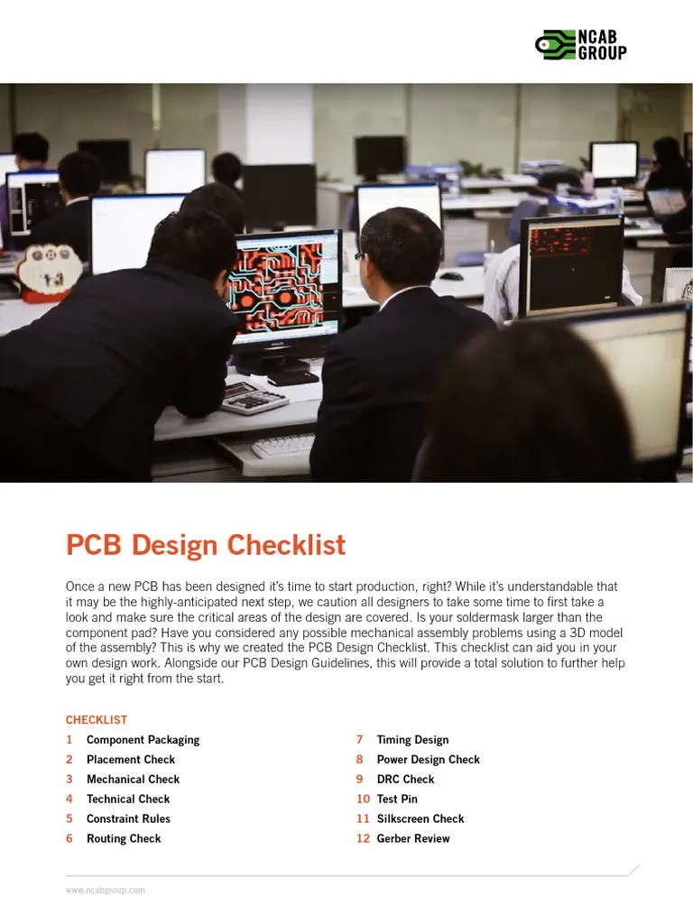 PCB Design Review Checklist PDF Printed Circuit Board Insulator