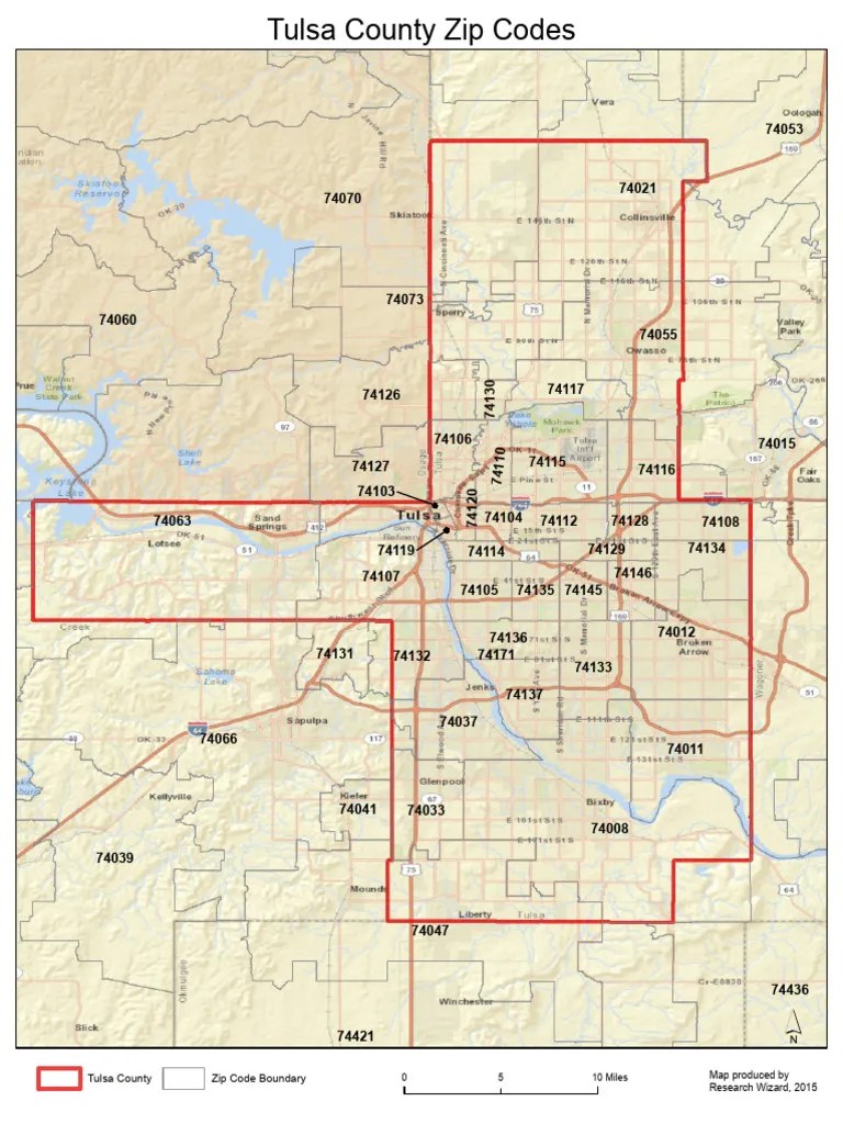 Tulsa County Zip Codes PDF