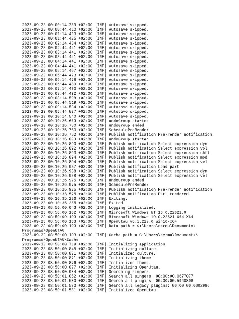 Openutau Crash Log Example 12 PDF Microsoft Windows Microsoft
