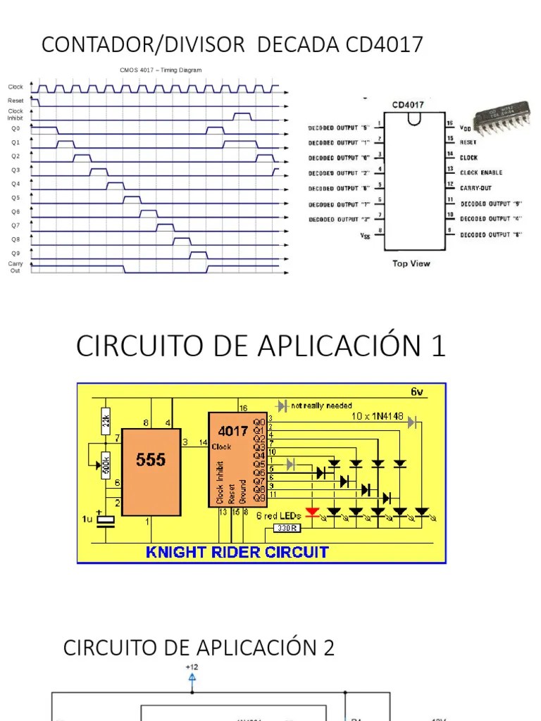 CD4017 Decade Counter | PDF