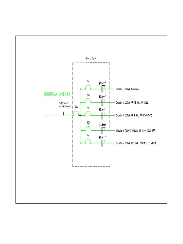 Diagrama Unifilar Model | PDF