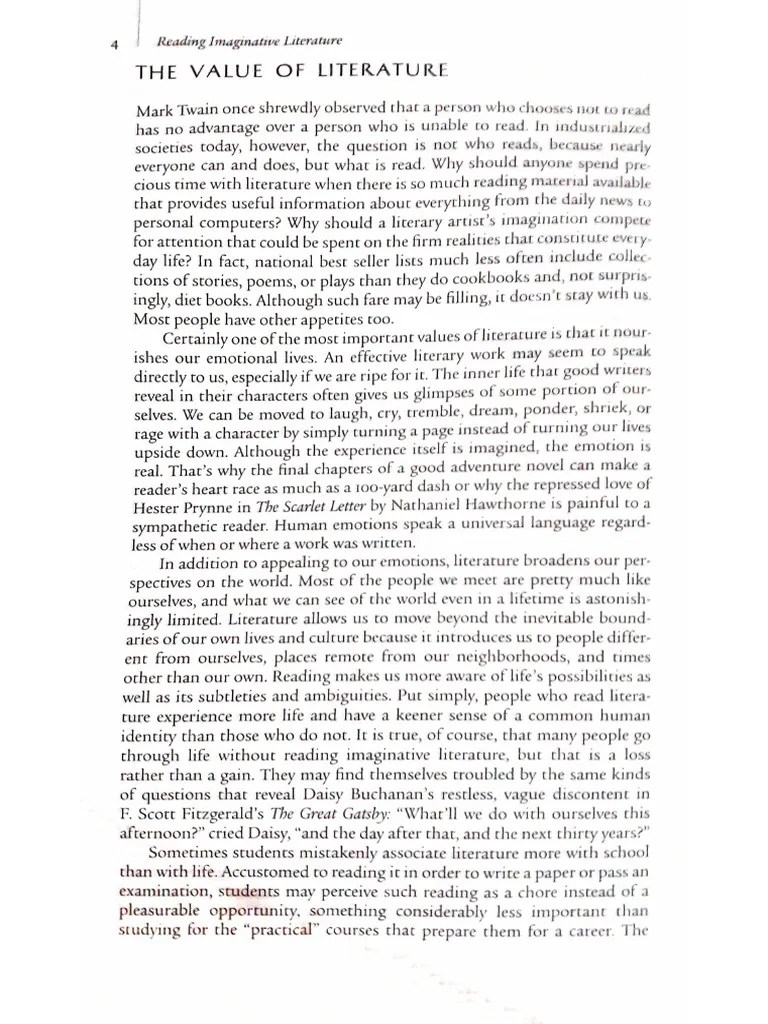 TheValueofLiterature PDF