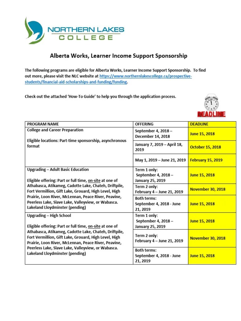 20182019 Alberta Works Student Information Package PDF User
