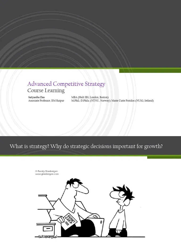 ACSClassNoteACS Summary Module 1 PDF Strategic Management