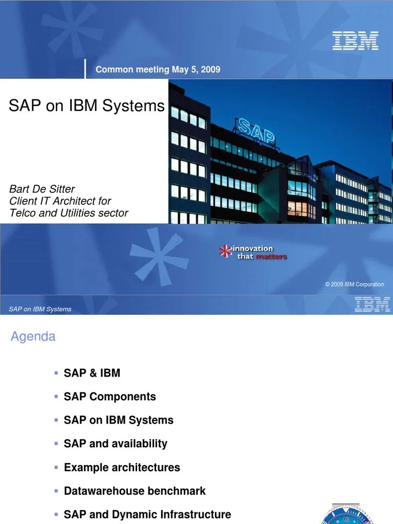 SAP on IBM Systems Sap Se Virtualization