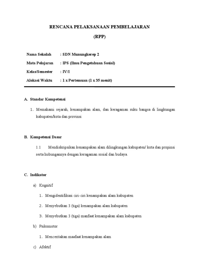 Check spelling or type a new query. Rpp Ips 4 Kenampakan Alam Pdf