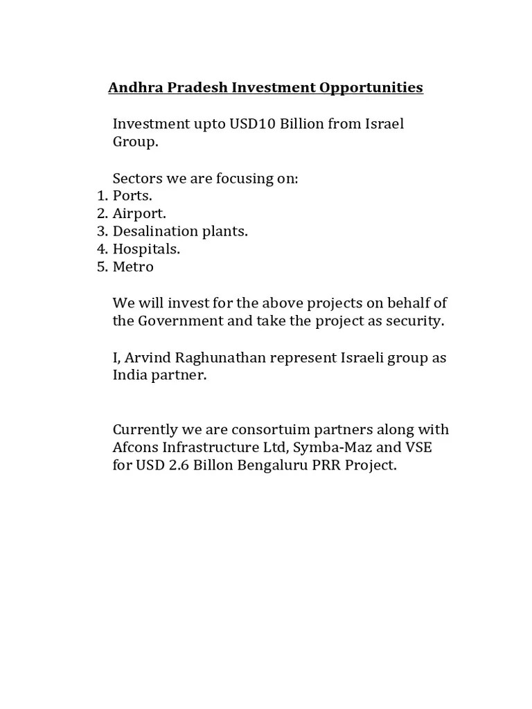 Andhra Pradesh Investment PDF