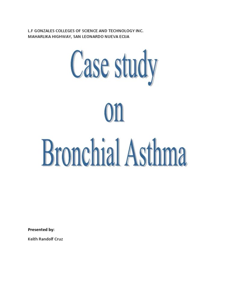 Case Study On Asthma PDF