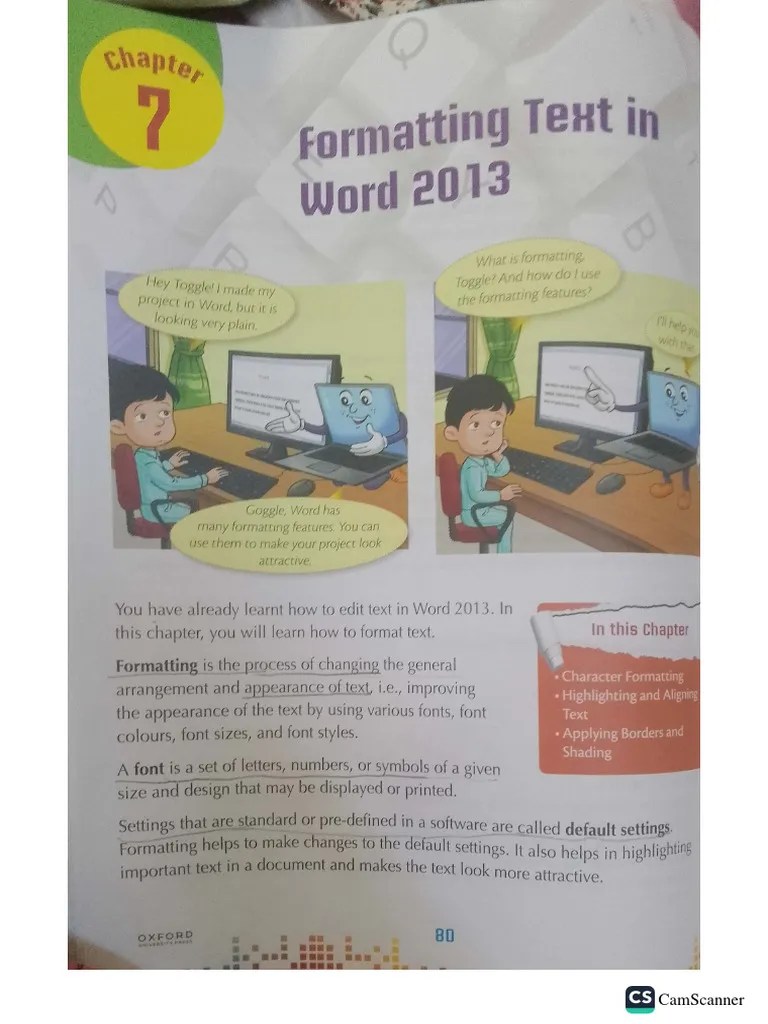 Computer Class 3 CH 7 PDF