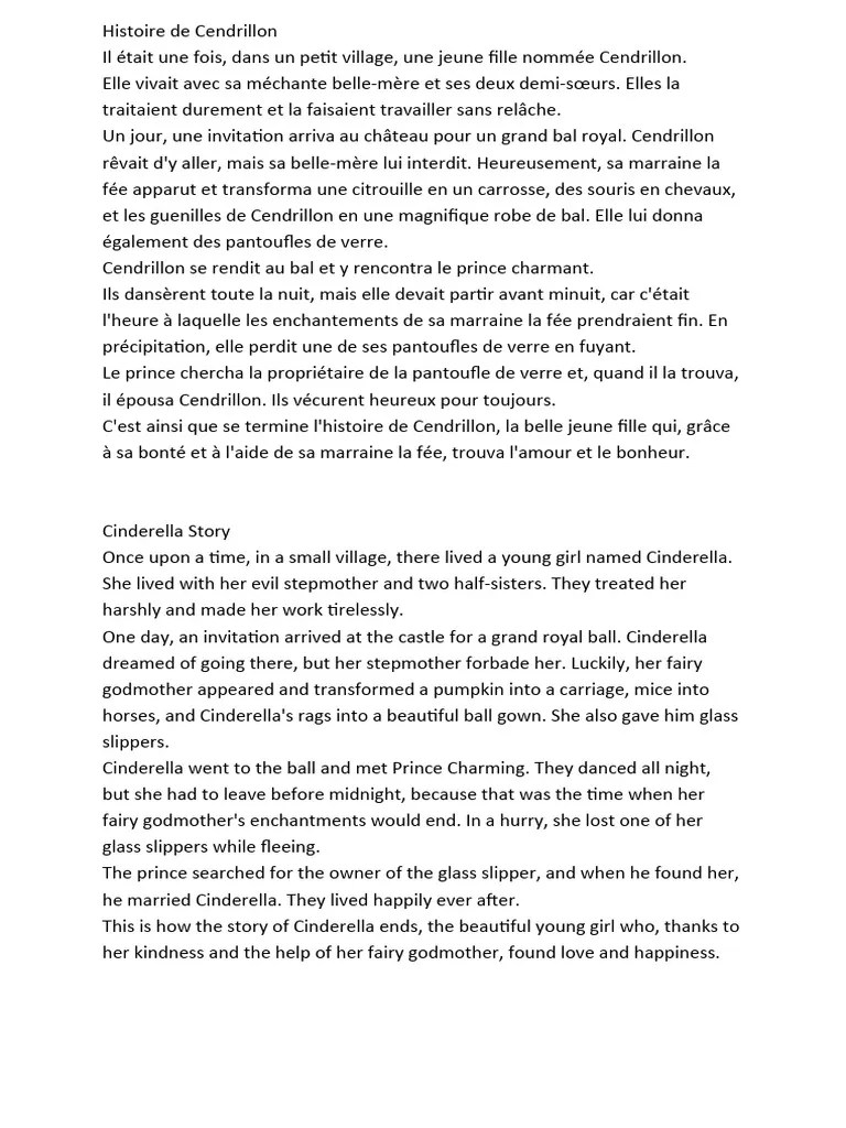 Histoire de Cendrillon PDF