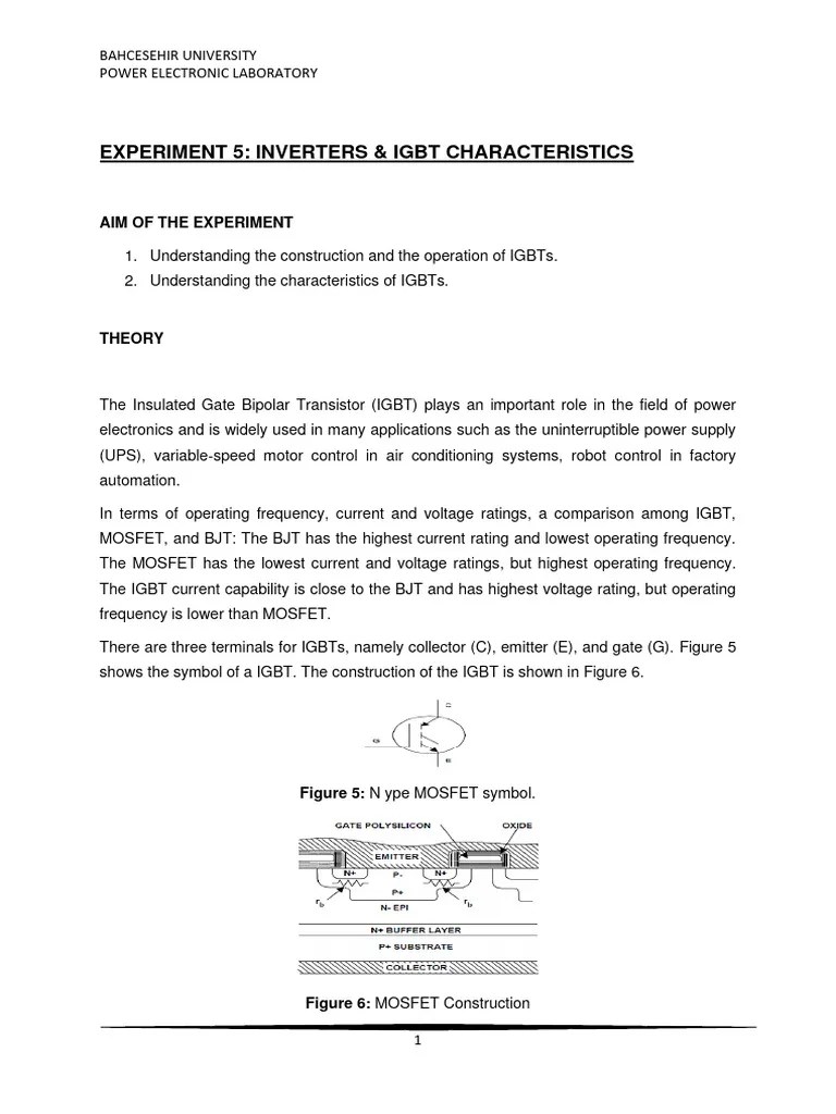 Experiment 5 PDF Bipolar Junction Transistor Power Electronics