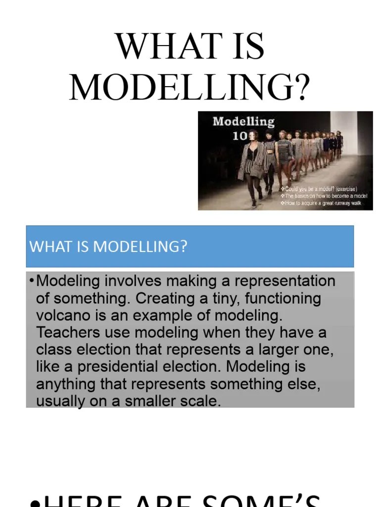What Is Modelling PDF
