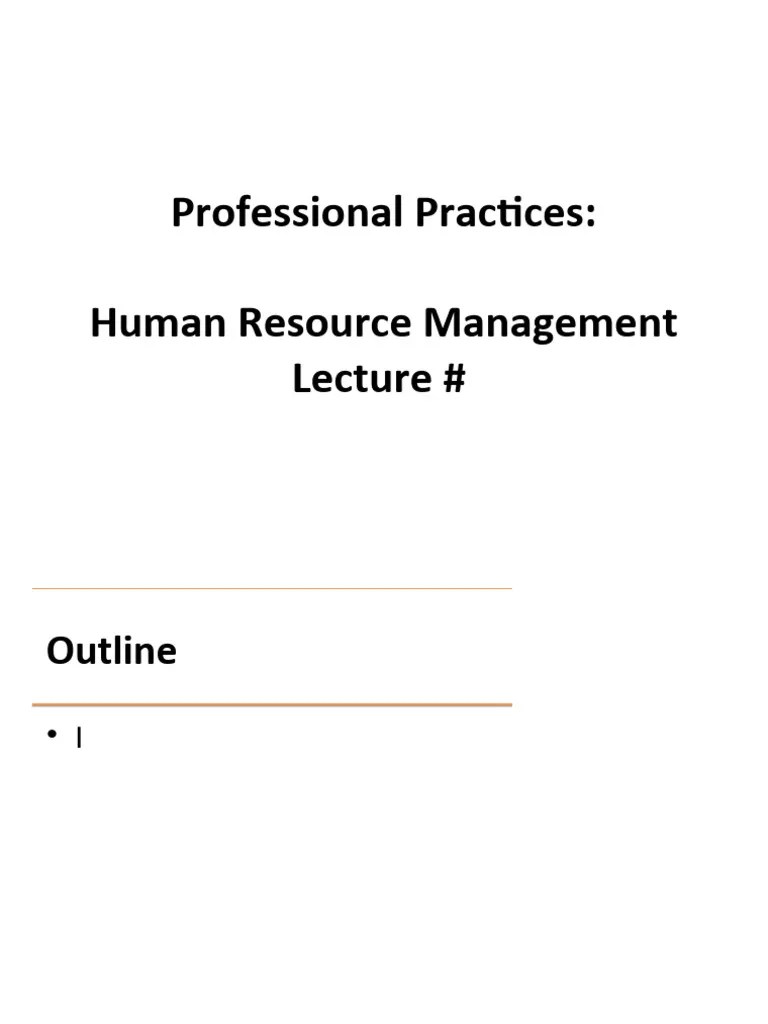 Chapter 13 (Human Resource Management) PDF Human Resource Management Occupational Safety