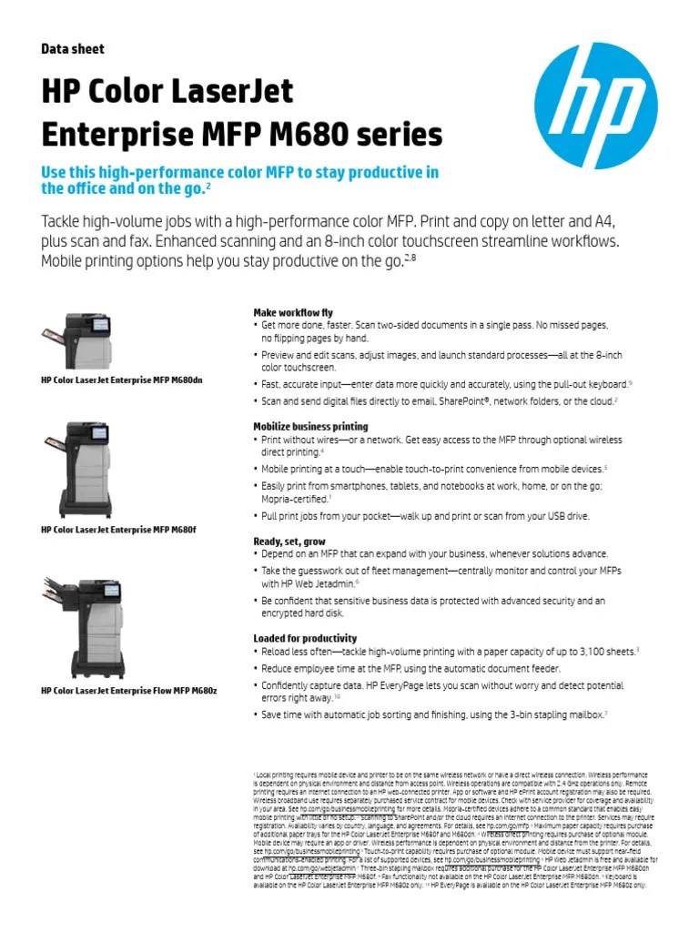 HPM680 Datasheet PDF Image Scanner 64 Bit Computing
