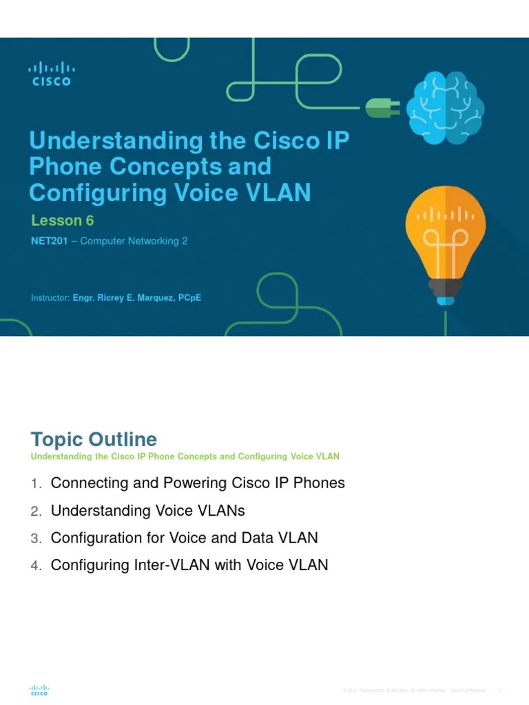 Understanding The Cisco IP Phone Concepts and Configuring Voice VLAN