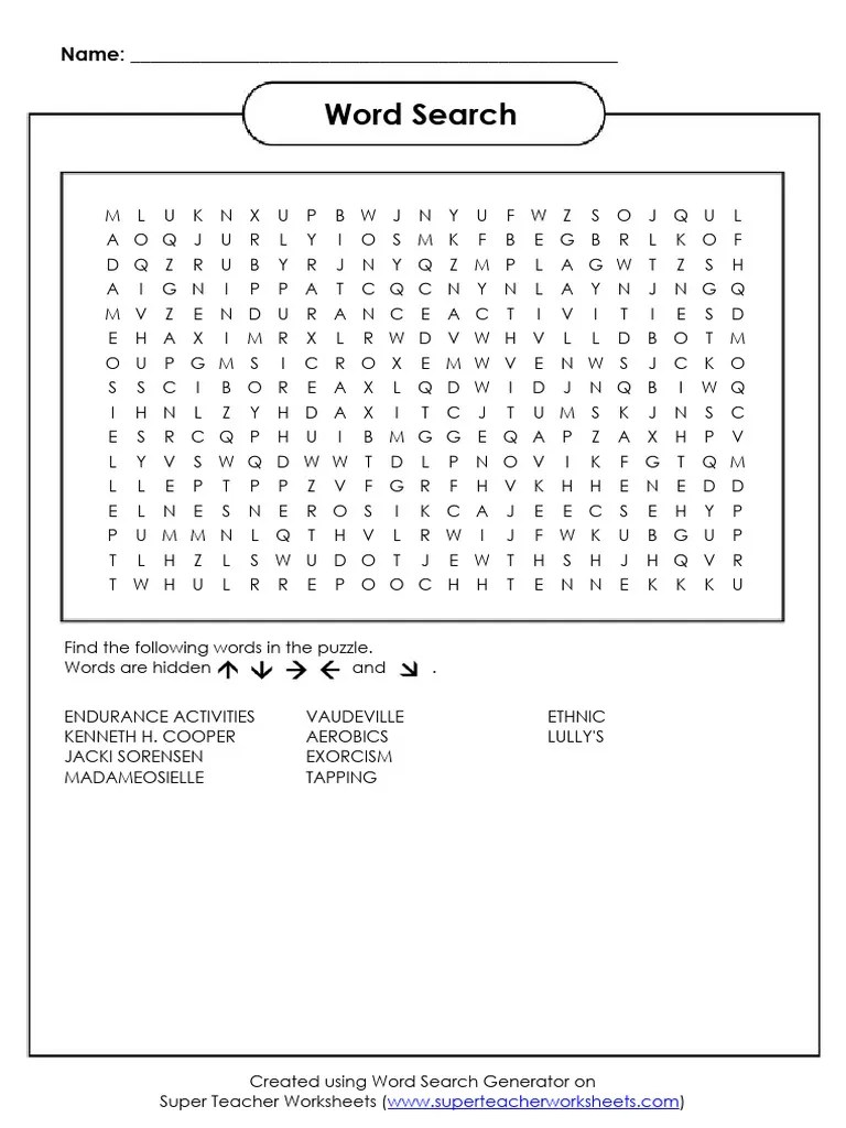 Super Teacher Worksheets Word Search | PDF | Word Search | Management