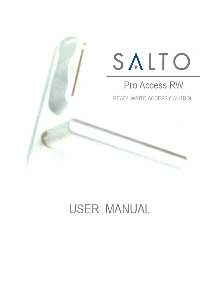Pro Access RW User Manual PDF Icon Access Control