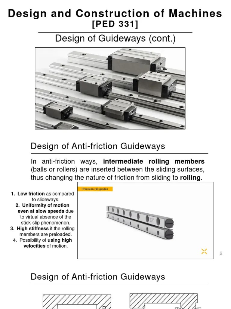 07 Design of Guideways (Cont.) and Machine Tool Frame PDF Strength