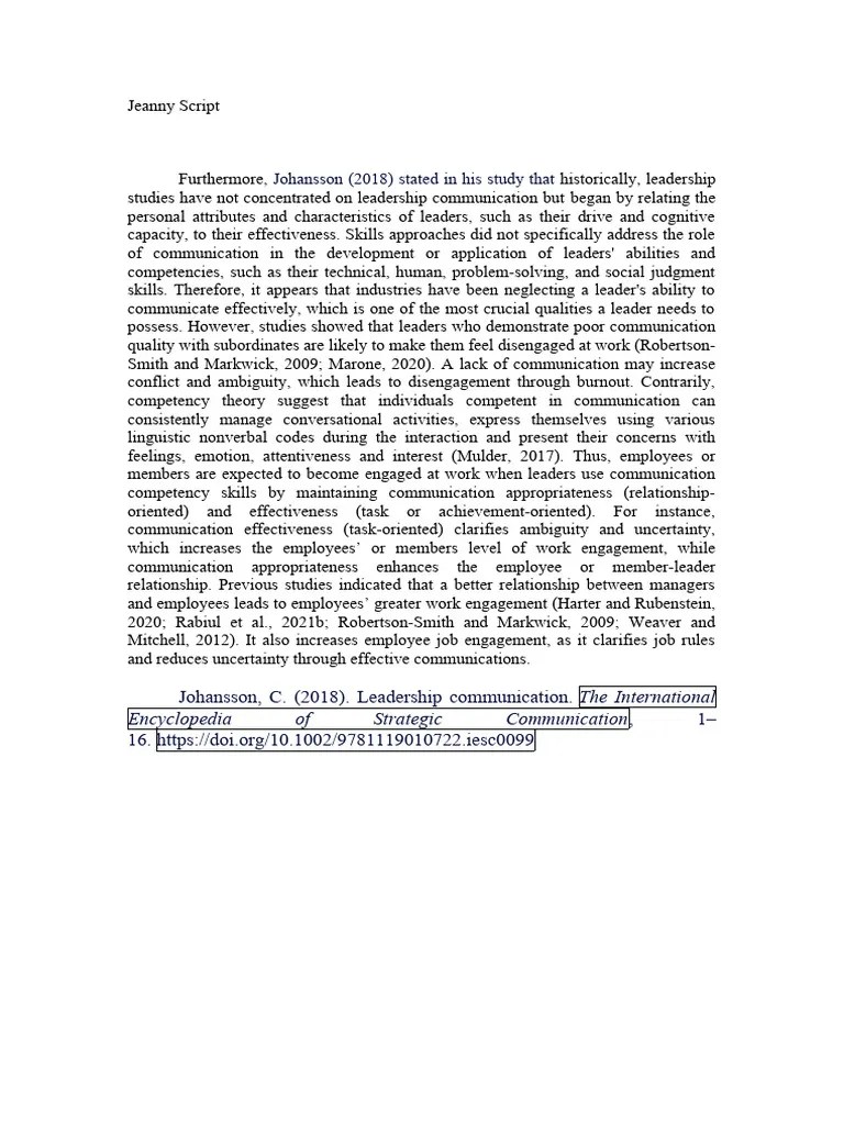 Script For Panel Discussion Leadership On Communication PDF