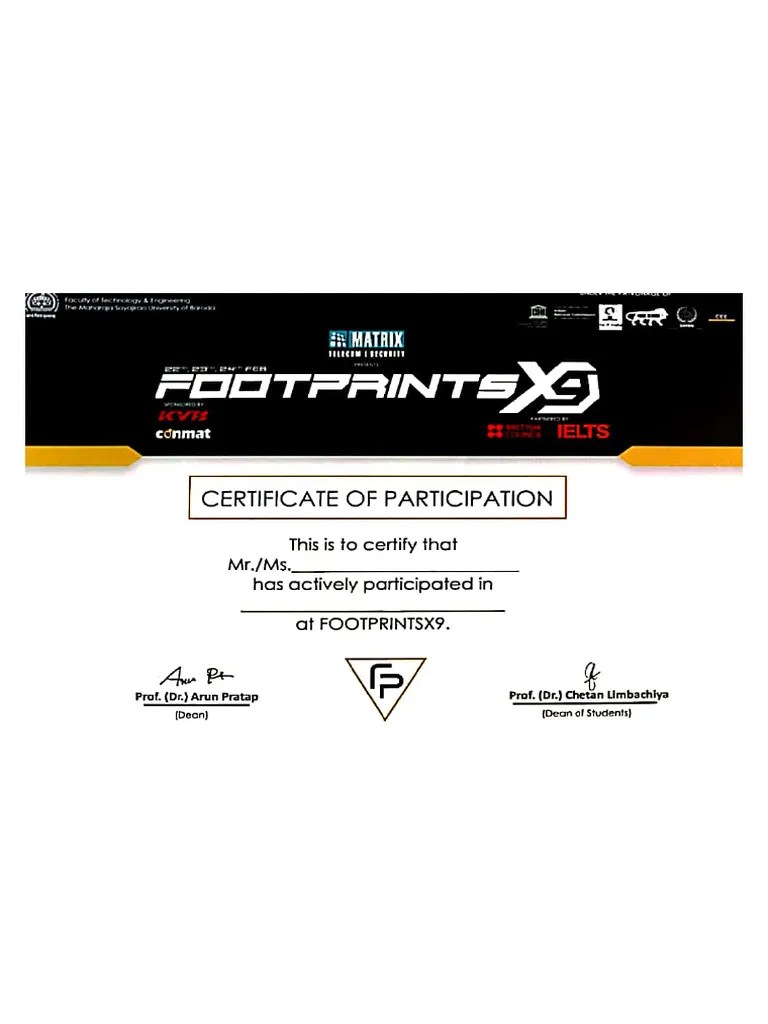 Gtu 100 Point Certificate Free PDF