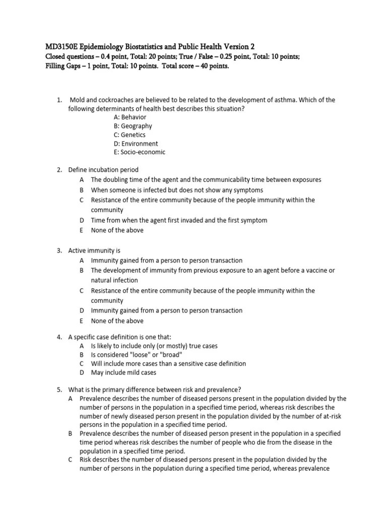 MD3150E Epidemiology Biostatistics 6 PDF PDF Cohort Study