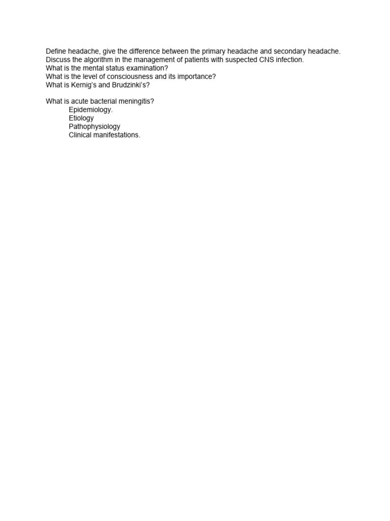 Define Headache | PDF
