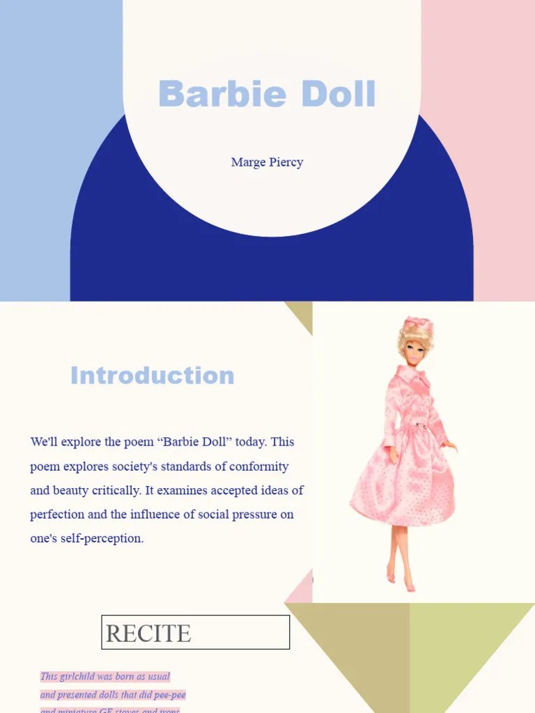 Poem Barbie Doll 2 PDF Feminism Gender Studies