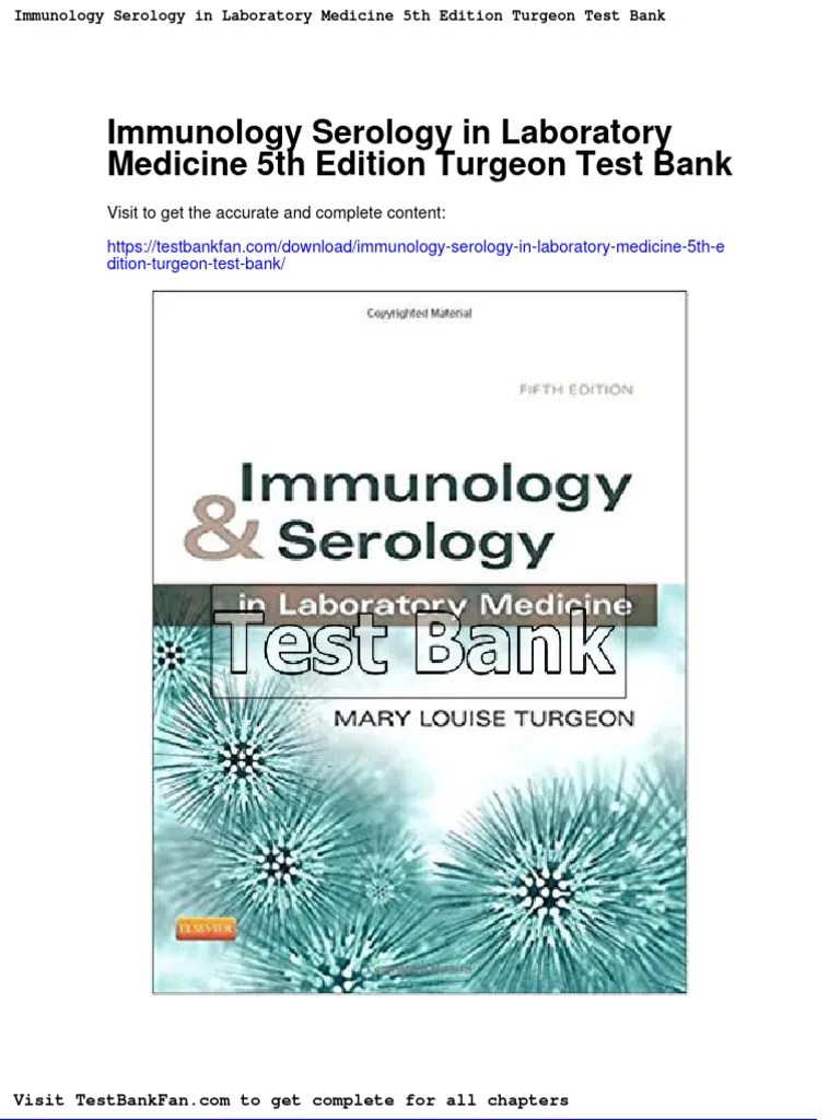 Full Download Immunology Serology in Laboratory Medicine 5th Edition