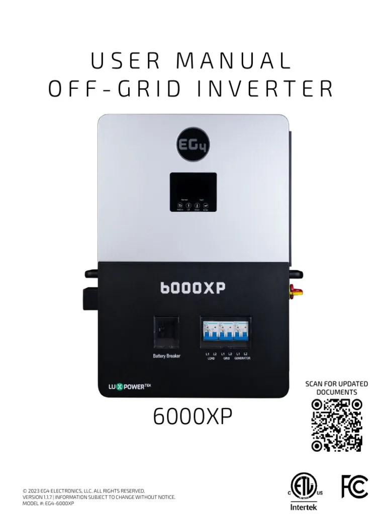 EG4 6000XP Manual | PDF