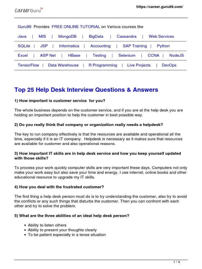 top25helpdeskinterviewquestions PDF